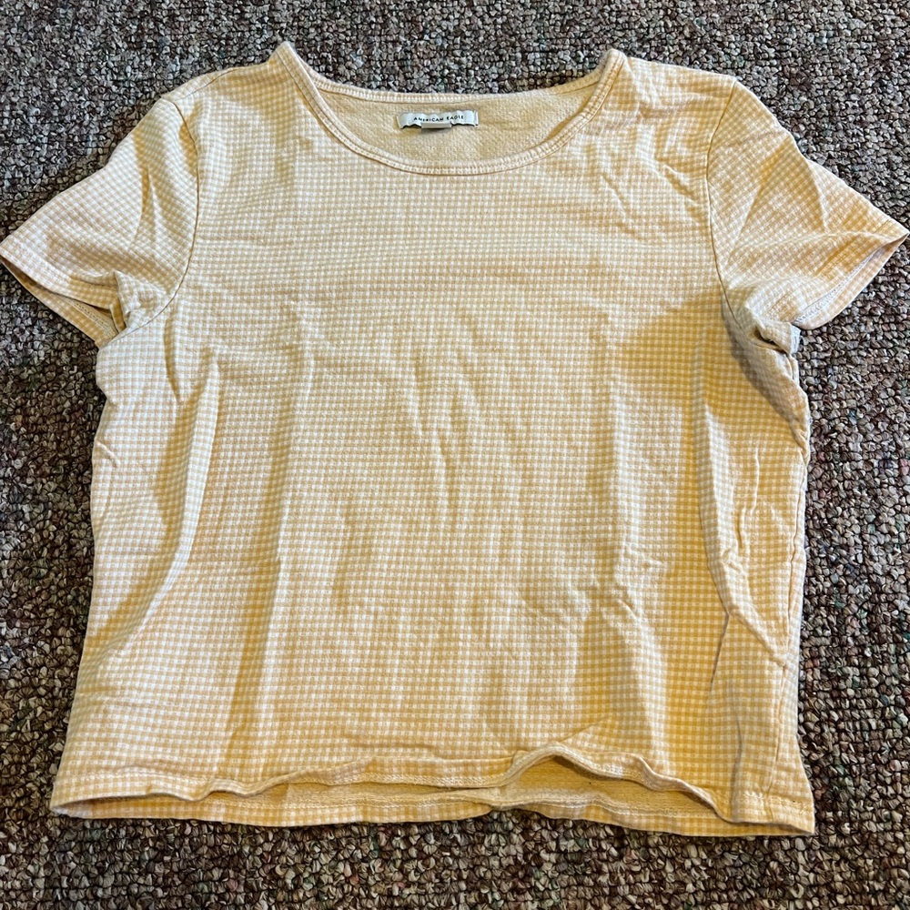Womens American eagle yellow shirt size small